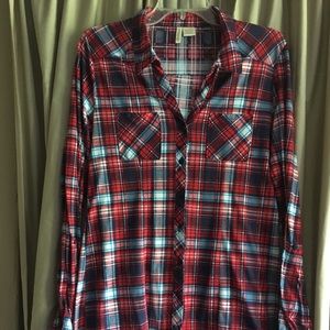 Flannel tunic